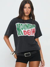 Mountain Dew Oversized Graphic Tee Black